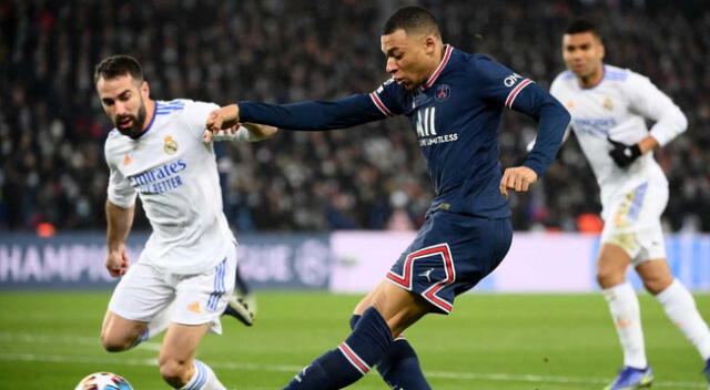 El francés  Kylian Mbappé llevó al PSG una victoria ante el Real Madrid.