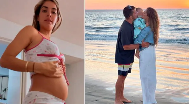 Korina Rivadeneira feliz con su segundo embarazo.