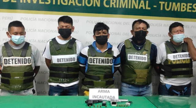 Los detenidos y las armas