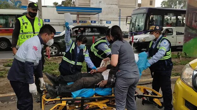 Herido fue trasladado a hospital cercano.
