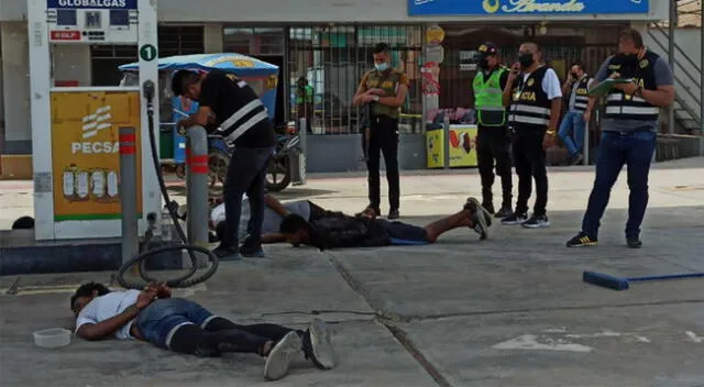 Bandidos utilizaron dos mototaxis para acometer su delito.