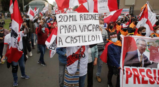 Anticastillistas marcharán para buscar la renuncia del presidente.