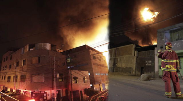 Más de 20 viviendas terminaron dañadas por las llamas del incendio en fábrica clandestina de SJL.