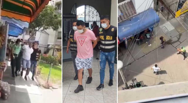 Delincuentes fueron capturados tras persecución policial.