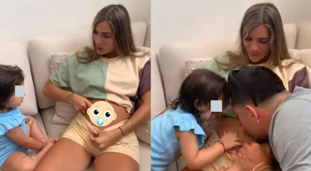 Mario y Korina, felices papis comparten tierno momento con Lara