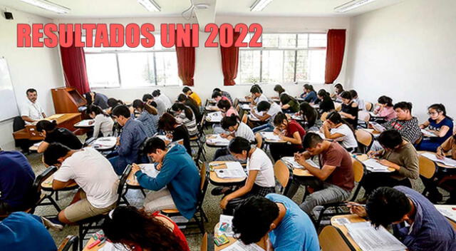 Resultados examen UNI 2022