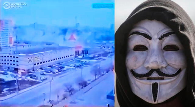 Anonymous hackea canales rusos.