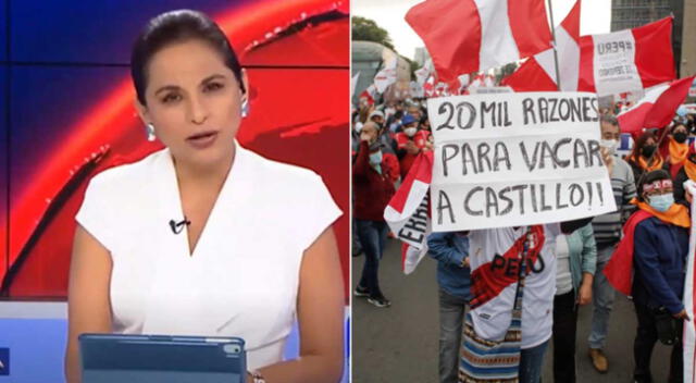 Comunicadora arremetió contra quienes no piensan como ella sobre la marcha.