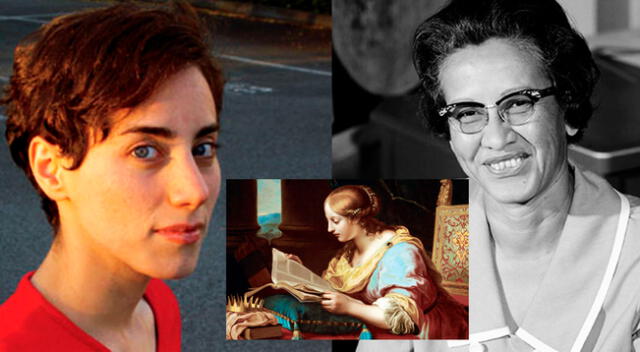 Maryam Mirzakhani (derecha), Hipatia de Alejandría (centro), Dorothy Vaughan (izquierda), son algunas científicas que están en la lista.