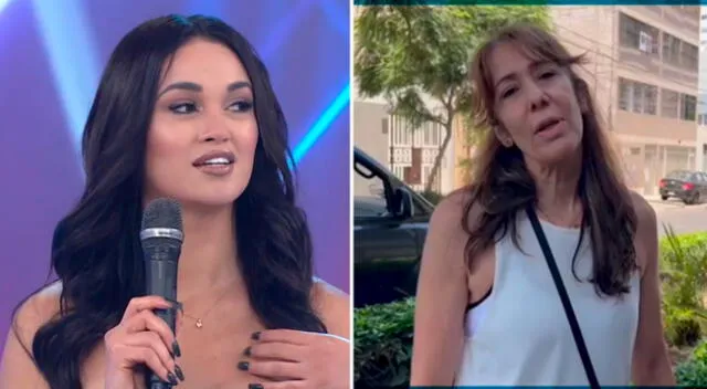 Angie Arizaga sorprendida tras palabras de su suegra.