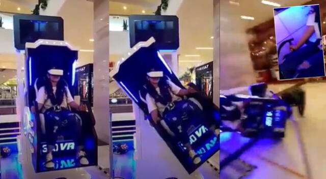 Singular escena del joven en centro comercial se hizo viral en las redes sociales.