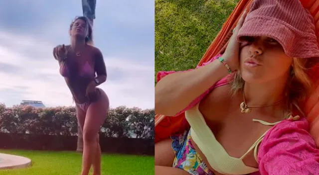 La exchica reality Macarena Vélez se sumó al challenge de moda y paralizó a sus redes con sus infartantes pasos.