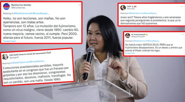 Internautas cuestionaron a Keiko Fujimori por decir mentiras sobre la edad de su partido.