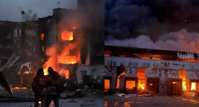 Ucrania afectada por ataques rusos en la ciudad de Mariúpol.