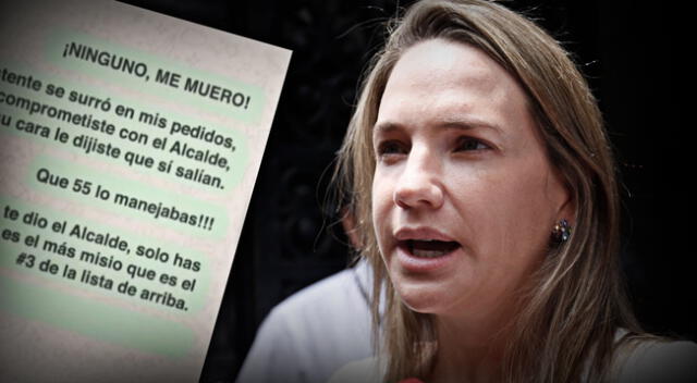 Chats probarían favores y presiones que la aprista ejerció contra el exministro Augusto Thorne para favorecer a la Municipalidad de la Victoria en millonarios contratos.