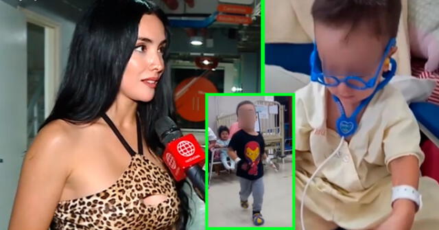 Rosángela Espinoza preocupada por el cáncer de su sobrinito de tres años.