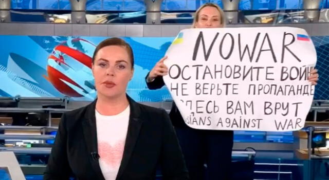 La agencia de noticias estatal rusa Tass confirmó que Marina Ovsyannikova fue arrestada.