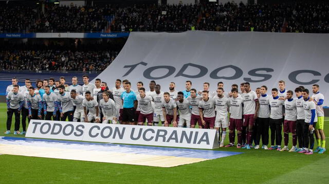 El poderoso   equip del Real Madrid se hace presente con desplazados ucranianos.