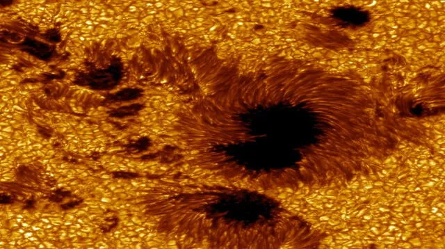 NASA descubre mancha solar del tamaño de la tierra