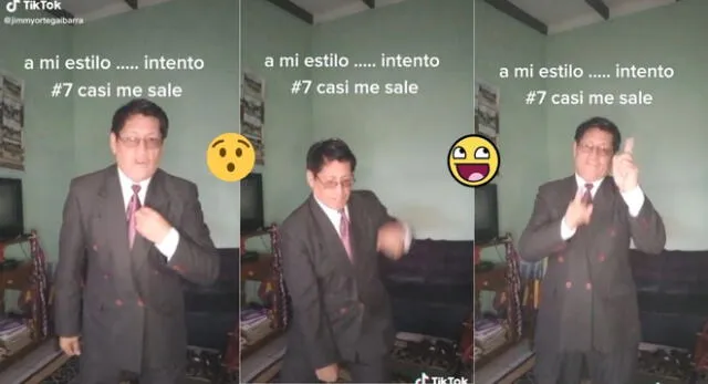 Los usuarios en las redes sociales felicitaron al señor que no se amínalo para hacer el reto.