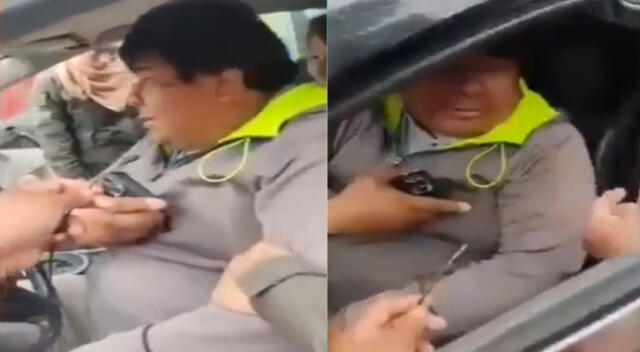 Boliviano detenido se hizo viral en las redes sociales al protagonizar polémica escena.