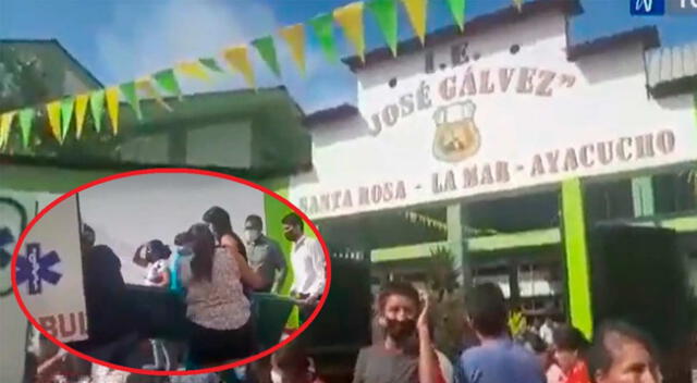 Escolares intoxicados en el Colegio José Gálvez