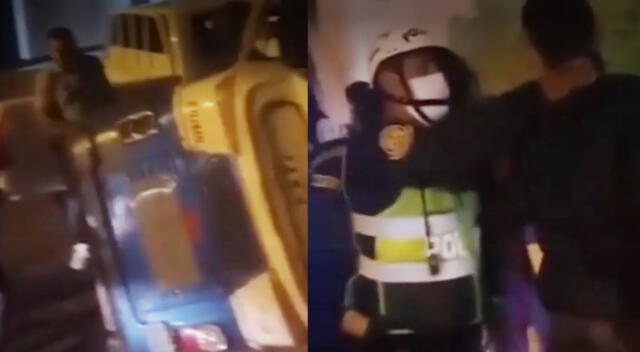 Delincuentes chocan su mototaxi cuando intentaban escapar de las autoridades en Surco.
