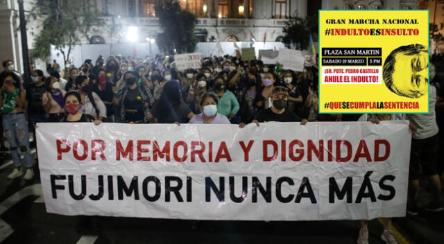 Este sábado 19 de marzo se llevará a cabo la marcha contra el indulto al expresidente del Perú, misma que fue concedida por el TC.