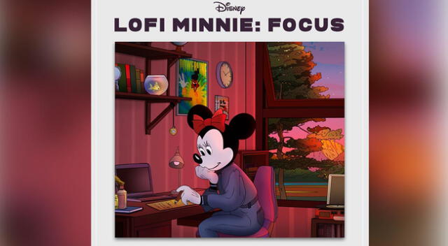 Esta presentación de LoFi Minnie la puedes encontrar con las mejores canciones de Disney a una versión completamente distinta. (Foto: Disney)