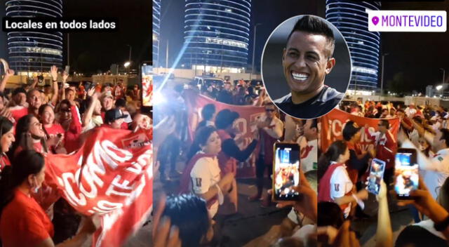 Hinchas peruanos causan sensación en Montevideo al ritmo de cumbia peruana.