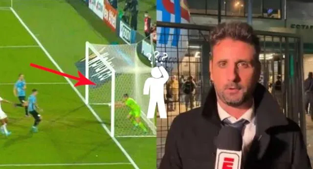 El reportero de ESPN indicó que "después de padecer" fue justa la victoria de los charrúas.