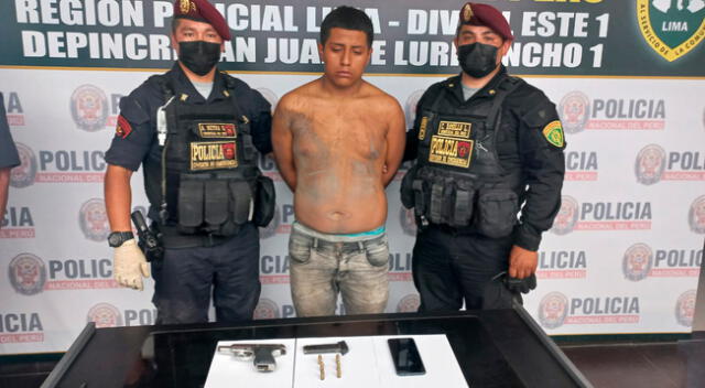 Sujeto detenido con dinero robado y arma de fuego.