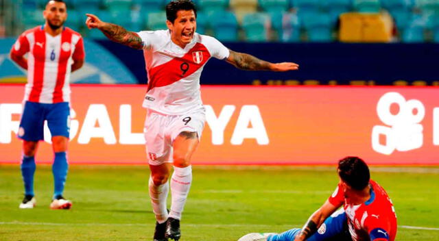 Gianluca Lapadula será el 9 de Perú ante Paraguay.