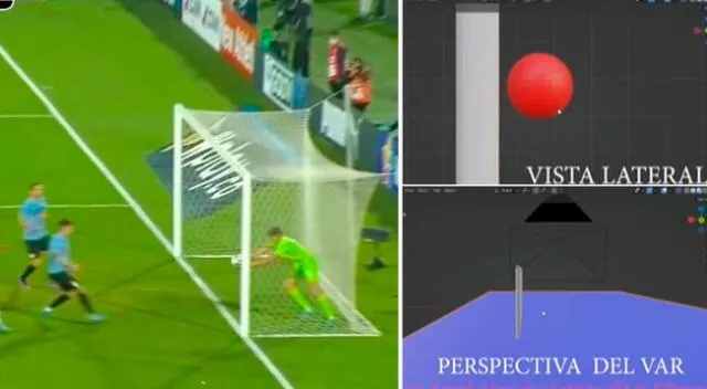Análisis en 3D demostraría que sí fue gol para Perú y que el árbitro cometió un error al no cobrarlo.