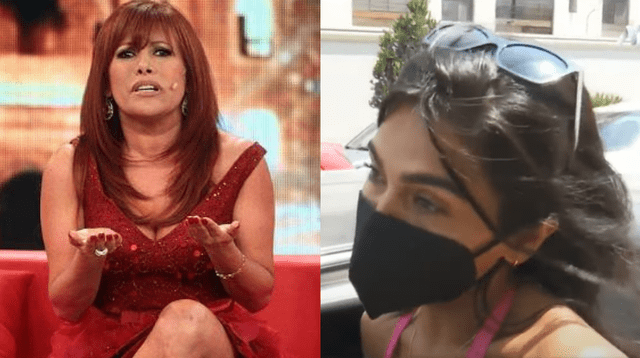 Vania Bludau reacciona mal con reportero de Magaly Medina.