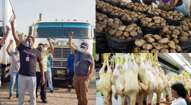 Paro de transportistas provoca escasez de verduras y pollo en los mercados del país