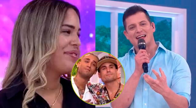 Ximena Benzaquen se sorprendió con los halagos de Gino Pesaressi, por lo que sus hermanos reaccionaron.