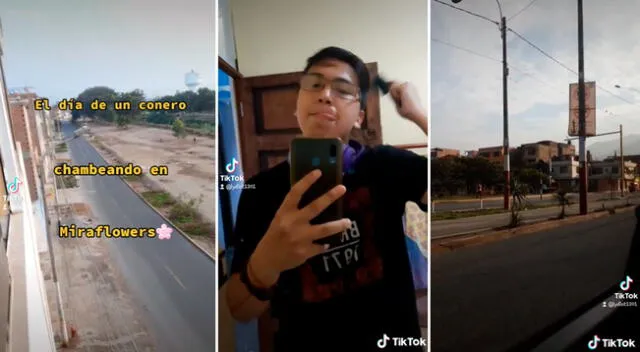 El joven compartió su día a día.