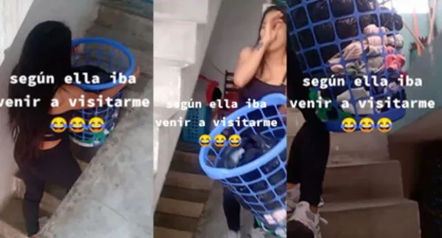 La hilarante escena se ha vuelto viral en las redes sociales.