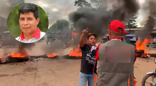 Manifestante increpa a Pedro Castillo por alza de precios