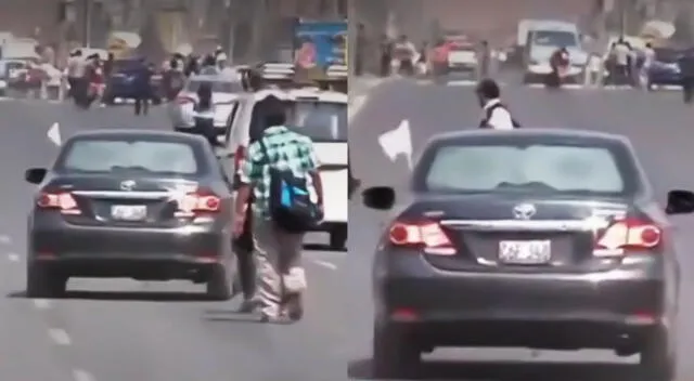 Paro de transportistas: Dejan pasar vehículo que llevaba sus bandera blanca