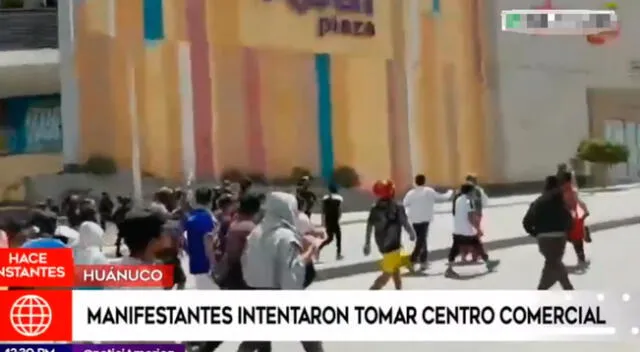 Huánuco: se registran actos vandálicos en centro comercial.