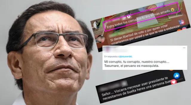 Los internautas pidieron el retorno de Martín Vizcarra.