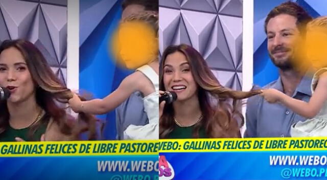 María Grazia Gamarra es sorprendida por las travesuras de su hija