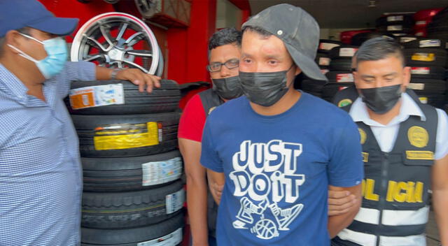 Exagente policial de Venezuela intentó asaltar una tienda de neumáticos