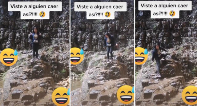 El preciso momento de la caída se ha vuelto viral en las redes.