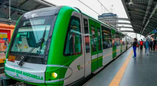 Línea 1 del metro de Lima anunció el uso obligatorio del protector facial