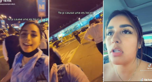 La explicación de la joven sobre lo que pasó afuera del aeropuerto se volvió viral en las redes sociales.