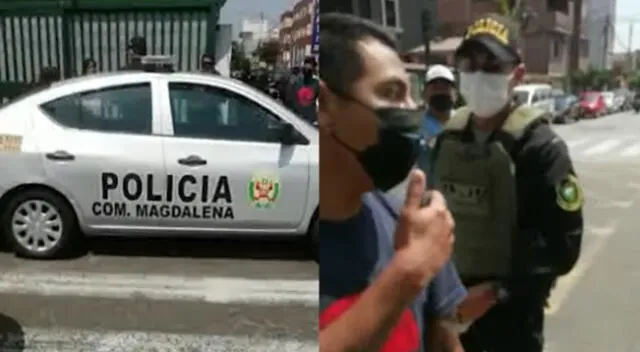 Magdalena del Mar: policías se estacionan mal e intervienen a joven que los grababa [VIDEO]