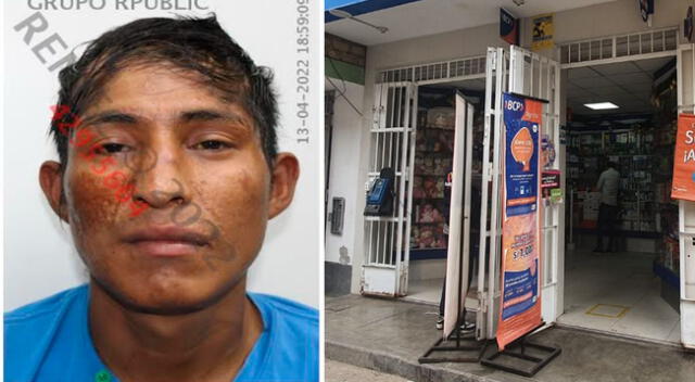 Condenan a Keny Elvis Mendoza Ricse por asaltar con un cuchillo un agente bancario dentro de una botica en Ate